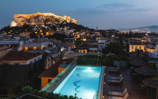 Electra Palace Athens, hôtel accessible Plaka vue Acropole